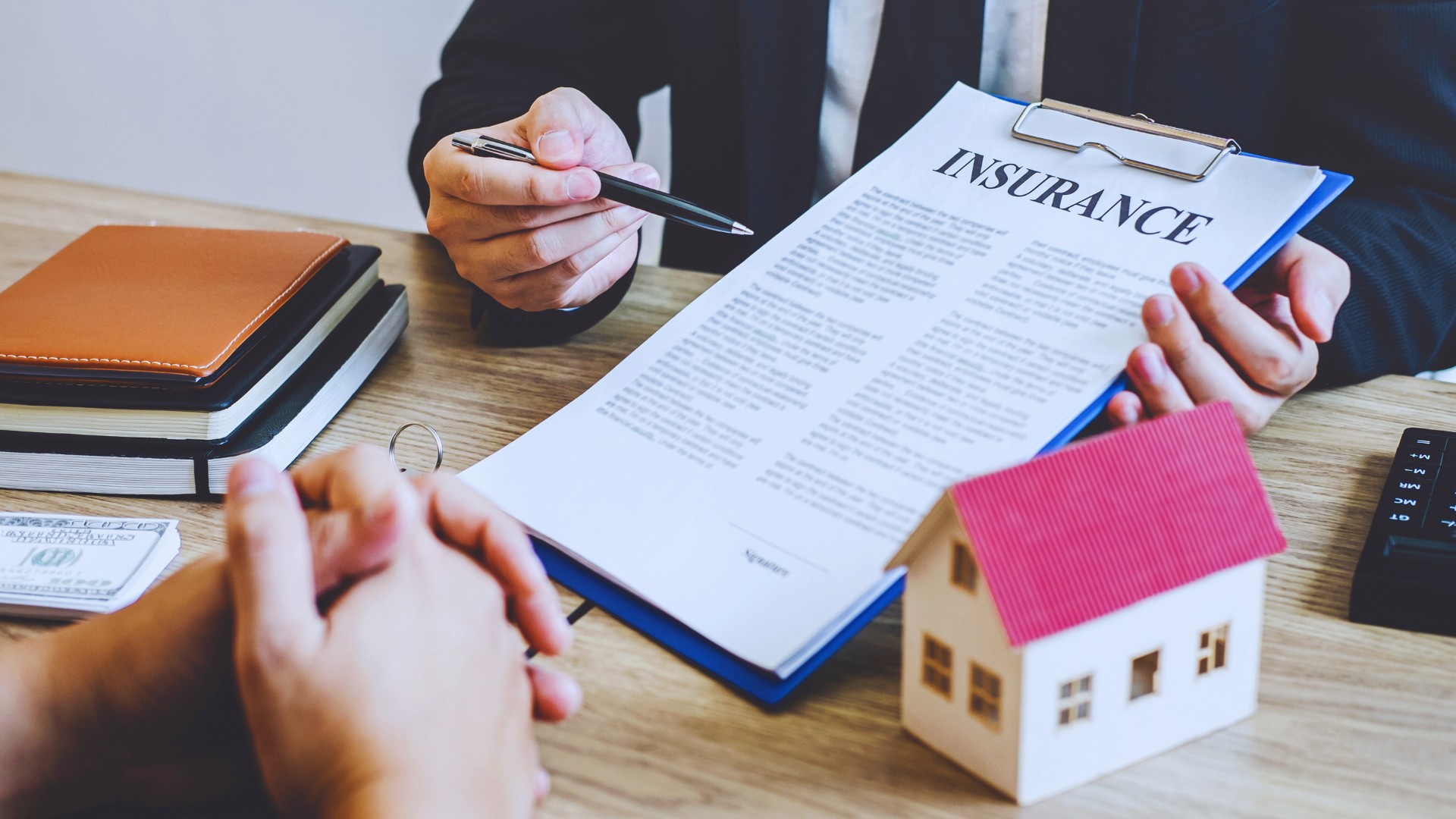 Business insurance expense review documents