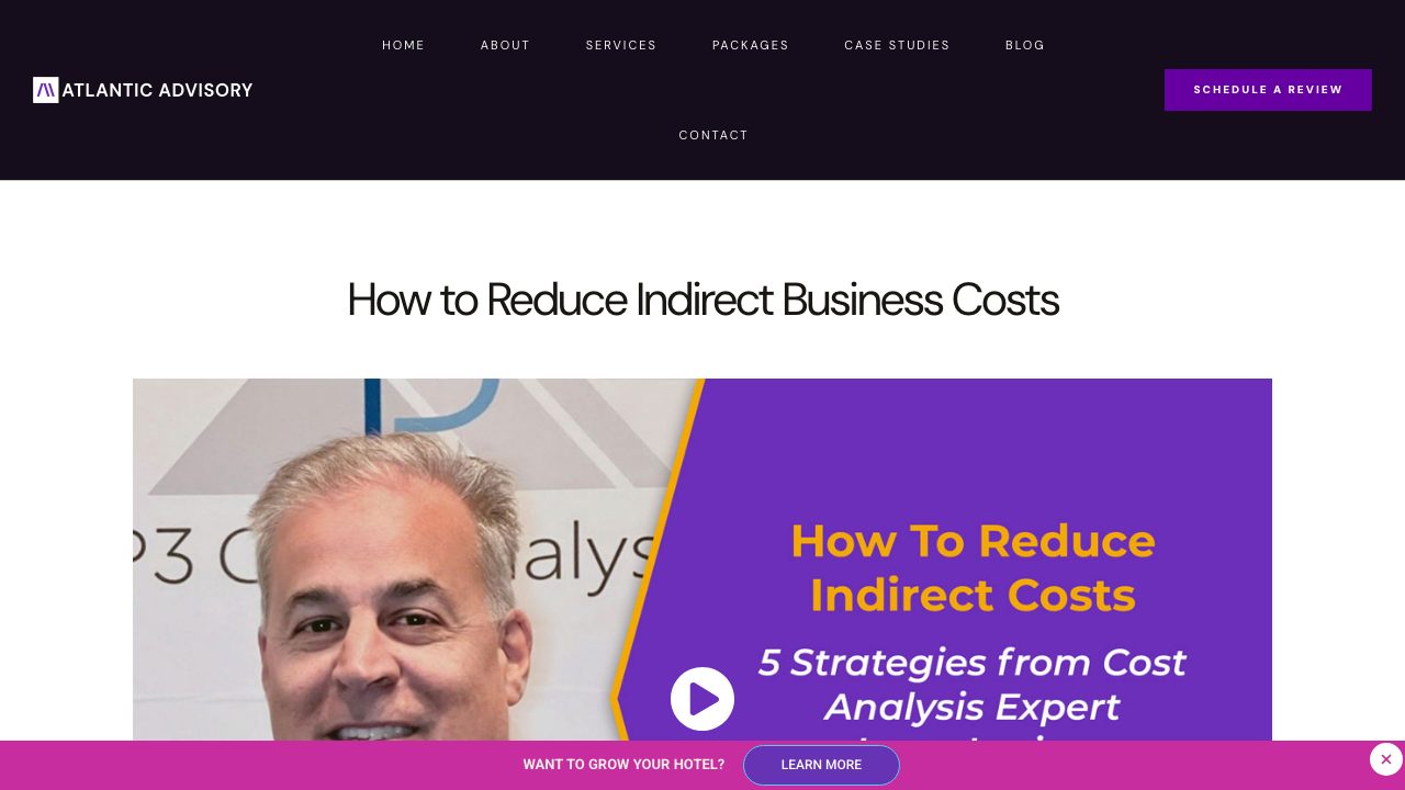 Atlantic Advisory: How to Reduce Business Costs and Improve Profit Margins preview