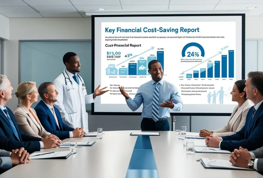 Healthcare cost reduction consultant helping providers optimize expenses for better financial sustainability.