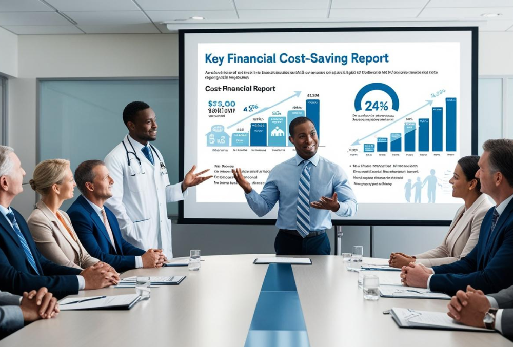 Healthcare cost reduction consultant helping providers optimize expenses for better financial sustainability.